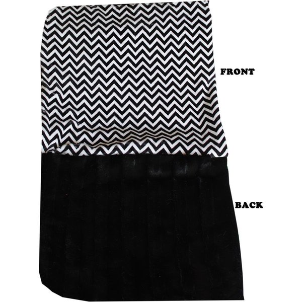 Mirage Pet Products Luxurious Plush Big Baby BlanketBlack Chevron 500-131 BkChBB